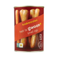 G'woon Knakworsten 10 stuks   200 g