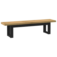 VidaXL Eetbank NOAIN U vormige poten 180x40x45 cm massief hout