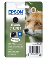 Epson Fox T1281 DURABrite Ultra Zwarte inktcartridge enkelverpakking