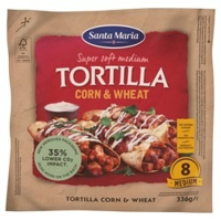 Santa Maria mexicaanse tortillawraps maïs en tarwe   336 g