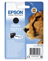 Epson enkelverpakking zwarte inkt T0711 DURABrite Ultra