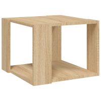VidaXL Salontafel   Afgewerkt hout Sonoma eiken kleur, 40 x 40 x 30 cm
