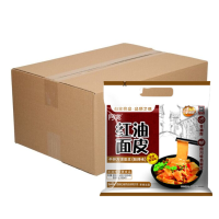 Bai Jia A Kuan Red Oil vermicelli heet en zuur smaak 4 pak, 12 x 460g (1 Carton)