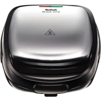 Tefal SW341D12   sandwichmaker   700 W vermogen, roestvrijstalen platen met anti aanbaklaag