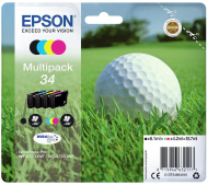 Epson golfbal multipack 4 kleuren 34 Durabrite Ultra inkt