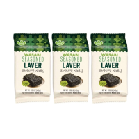 Delief wasabi gekruid zeewier 4,5 g x 3 stuks wasabi