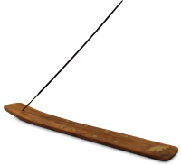 Wierookhouder Hout L 25 cm