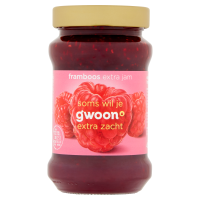 G'woon Extra Jam Framboos   450 g