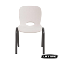 Lifetime Hedendaagse Kinder Stapelstoel   Amandel, 4 stuks