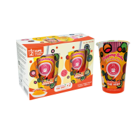 O's Bubble drank Popp. Boba lychee & mango beker 2 x 480 ml