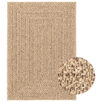 VidaXL ZIZUR Tapijt   Jute Look, 160 x 230 cm, Bruin