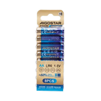 Aigostar Alkalinebatterij LR6 (AA) 1,5 V 8 stuks