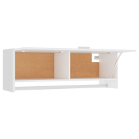 VidaXL Kledingkast 100x32,5x35 cm bewerkt hout wit