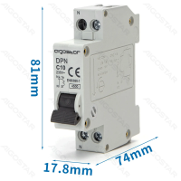 Aigostar aardlekschakelaar/type AC/2P/25 A/aardlekschakelaar/polyamide/wit/kleurdoos
