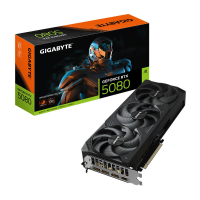 GIGABYTE GeForce RTX 5080 WINDFORCE OC SFF 16 G grafische kaart   16 GB GDDR7, 256 bit, PCI E 5.0, 2670 MHz kernkloksnelheid, 3 x DP 2.1 A, 1 x HDMI 2.1B, GV N5080WF3OC 16GD