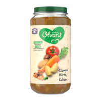 OLVARIT Puree van Aardappel, Wortel en Kalkoen voor Baby's 18+ maanden 250gr