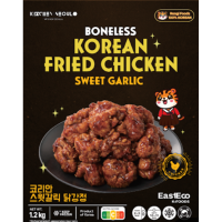 Rengi Koreaanse gefrituurde kip met zoete knoflook, familieverpakking 1,2 kg