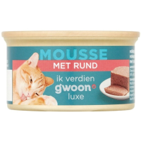 G'woon kattenmousse met rundvlees 85 g
