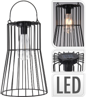 Progarden Zonne energie Lamp   Zwart, 29,5 cm