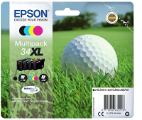 Epson Golfbal multipack 4 kleuren 34XL DURABrite Ultra inkt