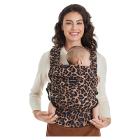 Momcozy babydraagzak – ergonomisch, comfortabel en lichtgewicht, geschikt voor 3 20 kg, eenvoudig te dragen, handsfree, versterkte lendensteun, stijlvol, luipaardprint