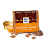 Ritter Sport Honing Zout Amandel Chocolade   100 g