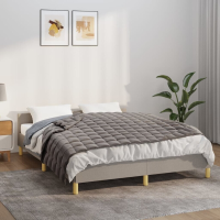 VidaXL Verzwaringsdeken 122x183 cm 5 kg Stof Grijs