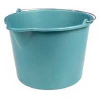 Groene prullenbak met trekkoord 12 L