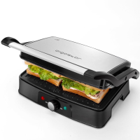Aigostar Heat 30HFA   contactgrill / compacte grillplaat 1500 W zilver