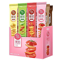 Chacha Krokante niet gebakken chips (6 smaken) 612g
