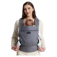 Momcozy babydraagzak – ergonomisch, comfortabel en licht, voor baby's van ca. 3 20 Kg, eenvoudig te dragen, handen vrij, versterkte lendensteun, grijs
