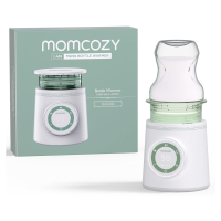 Momcozy draagbare flessenwarmer uit de reisserie, dubbel lekvrij, oplaadbaar via USB, compatibel met meerdere merken, cadeaus voor moeders