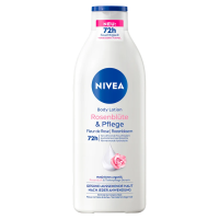 NIVEA rozenbloesem bodylotion   voor normale tot droge huid   biologische arganolie, rozenbloesem en voedend serum   72 u hydraterende lotion 400 ml
