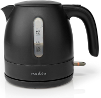 Nedis Waterkoker  1.0 L  Kunststof  Zwart  360 graden draaibaar