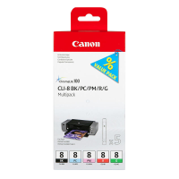 Canon CLI 8 BK/PC/PM/R/G multipack met 5 inktcartridges