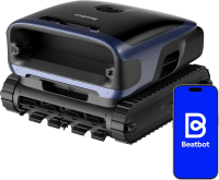 [2026 Nieuw Model] Beatbot M70 Robot Zwembad Joybuy Versie, 4 in 1 Zwembadstofzuiger, 25700 LPH, Intelligente Parkeerfunctie voor Wateroppervlak, 6 L Capaciteit voor Vuil, 10.000 MAh Batterij, Bovengrondse en Inbouwzwembaden (300 m²)