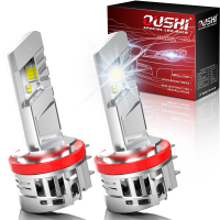 OUSHI H15 ledlamp voor grootlichtkoplamp en dagrijlicht, verbeterd 600% 6500 K xenonwit 1:1 miniformaat H15 ledlampen, 30000 lm aansluiten en gebruiken, verpakking van 2