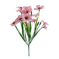 Wei's moment 9 Bundles Kunstbloemen, UV bestendige Kunstbloemen Kunstplanten Buiten, 6 Kleuren Realistische Kunstplastic Lentebloemen in Potten Binnen voor Huis Tuin Veranda Balkon Raambak Decoratie Roze, Nieuwjaarsverkoop, Top Cadeau Keuzes