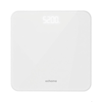 Ochama digitale weegschaal   slimme weegschaal voor lichaamsgewicht, hoge precisie, gehard glas, contrastrijk LED display, 2* AAA batterijen inbegrepen   voor huishouden, badkamer   260*260*24 mm, bereik 5 180 kg