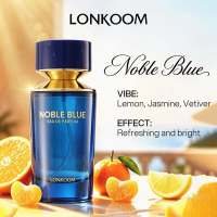 LONKOOM Noble Blue Eau De Parfum 100 ml, EDP Geur, Premium Geur Voor Mannen & Vrouwen, Langhoudend Met Aromatische Fougère Geur, Ideaal Voor Dagelijks Gebruik, Zakelijk & Feesten, Perfecte Cadeaukeuze Voor Kerstmis, Valentijnsdag En Andere Feestdagen.