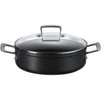 Le Creuset versterkte antiaanbak sautépan   28 cm, zwart