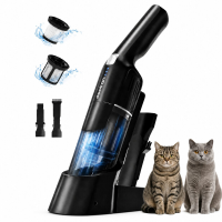 Aspiron AS CA038 Draadloze handstofzuiger 24 kPa, 2 standen, 500 ml stofreservoir, HEPA filter, laadstation, 2 in 1 mondstukken voor auto, bank en dierenharen