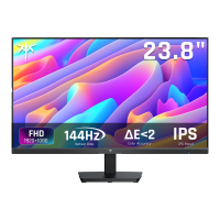 Ktc 24 inch gaming monitor 144 Hz 1080P FHD, IPS computermonitor met 1500:1 contrast, 116% sRGB, Adaptive Sync, HDMI DP eye care kantbaar desktopdisplay voor pc gamer & kantoorwerk, H24B9S