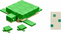 Mattel Minecraft actiefiguur schildpad   groen en wit, 8,25 cm