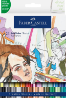 Faber Castell Goldfaber schetsmarker set   24 stuks, assortiment kleuren