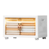 SNSP enkellaagse opbergbox en organizerbox, opvouwbare opbergkast, opbergbox voor kleding en kledingstukken, speelgoed, snacks en boeken, opbergkast voor thuis, woonkamer, slaapkamer en studentenappartement, 67 l, 1 stuk