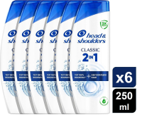 Head & Shoulders Classic 2 in 1 Anti roos Shampoo en Conditioner   6 x 250 ml (6 Pack)