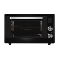 Wiggo 65 L vrijstaande midi oven zwart 2000 W