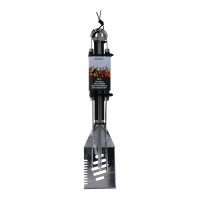 Alpina BBQ gereedschapset – 6 delige barbecueset met spatel, BBQ tang en vleesvork – Inclusief 4 spiesjes – Roestvrij staal – Ideaal voor het grillen van vlees en groenten