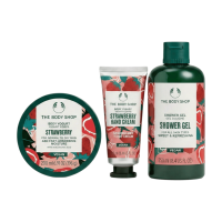 The Body Shop G3 kleine geschenkset met aardbeiengeur   140 ml